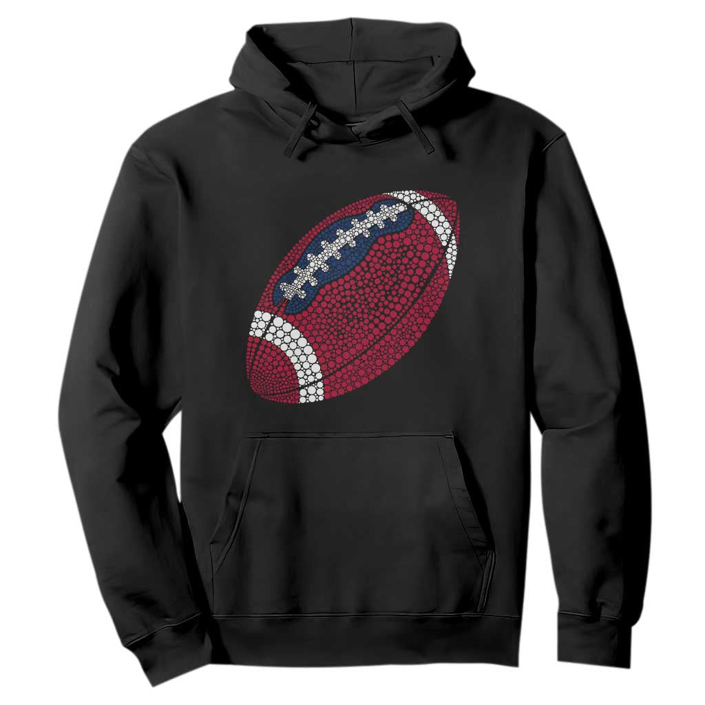 Patriotic Polka Dot Football Hoodie Dot Day Gift TS12 Black Print Your Wear