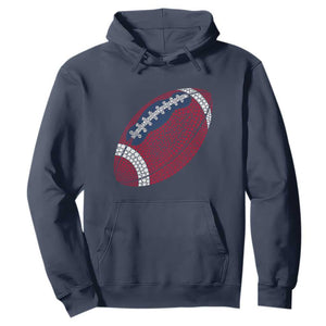 Patriotic Polka Dot Football Hoodie Dot Day Gift TS12 Navy Print Your Wear