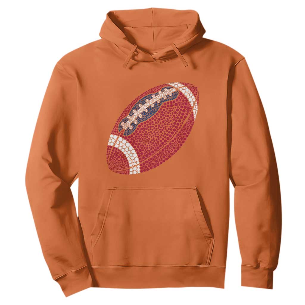 Patriotic Polka Dot Football Hoodie Dot Day Gift TS12 Orange Print Your Wear