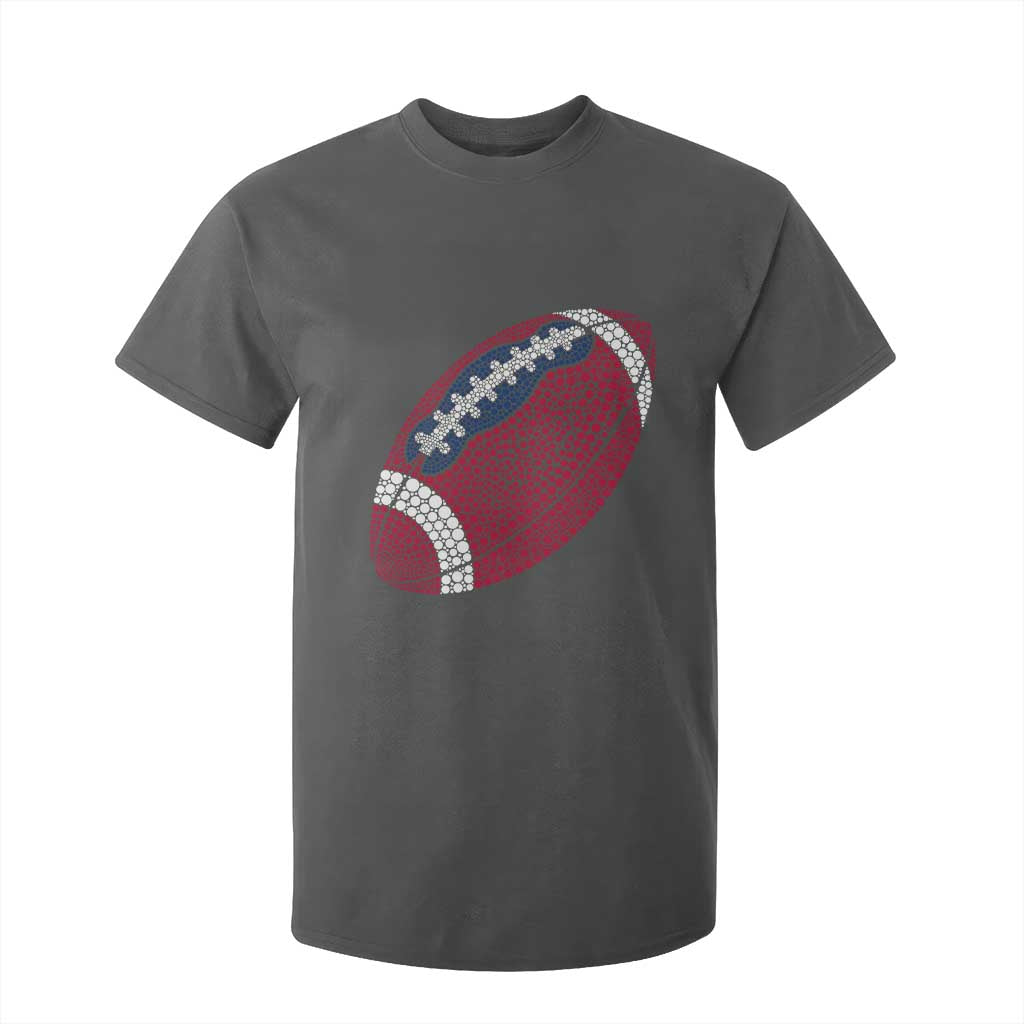 Patriotic Polka Dot Football T Shirt For Kid Dot Day Gift TS12 Dark Heather Print Your Wear