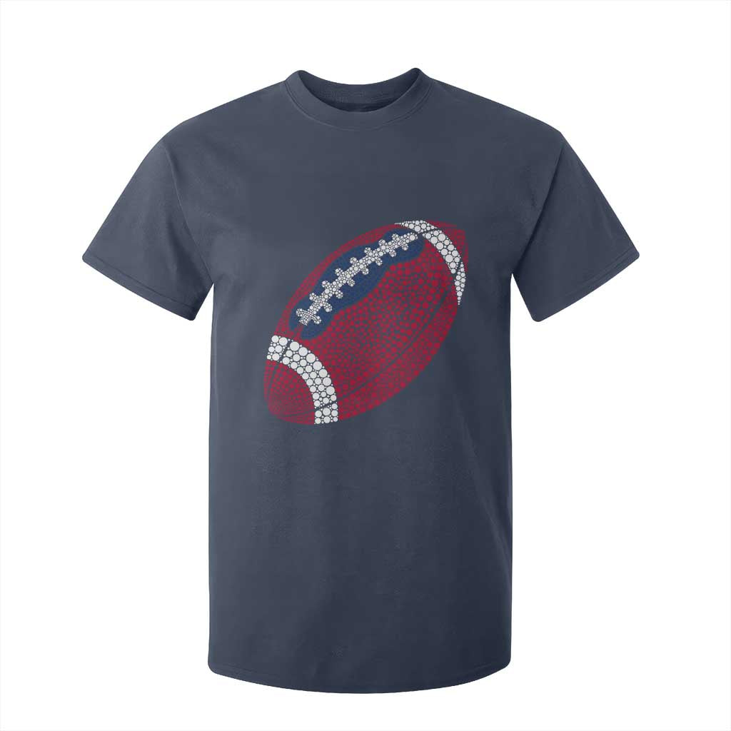 Patriotic Polka Dot Football T Shirt For Kid Dot Day Gift TS12 Navy Print Your Wear