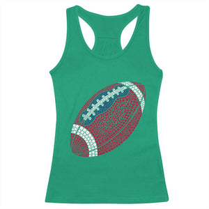 Patriotic Polka Dot Football Racerback Tank Top Dot Day Gift TS12 Irish Green Print Your Wear