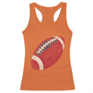 Patriotic Polka Dot Football Racerback Tank Top Dot Day Gift TS12 Orange Print Your Wear