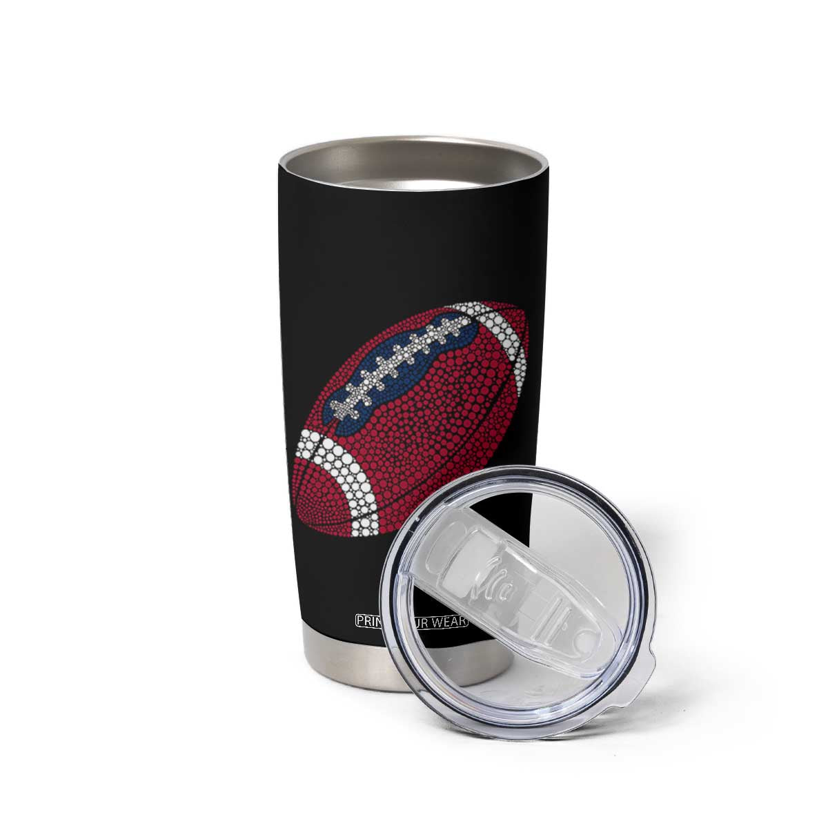 Patriotic Polka Dot Football Tumbler Cup Dot Day Gift TS12 Print Your Wear