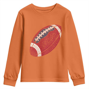 Patriotic Polka Dot Football Youth Sweatshirt Dot Day Gift TS12 Orange Print Your Wear