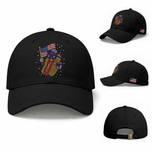 International Dot Day Hotdog Baseball Cap Red White Blue Polka Dots TS12 Baseball Cap Universal Fit Black Print Your Wear