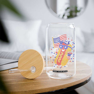 International Dot Day Hotdog Glass Can Red White Blue Polka Dots TS12 Print Your Wear