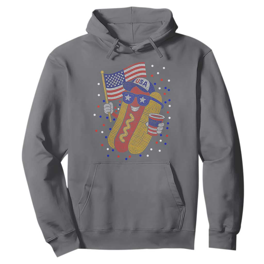 International Dot Day Hotdog Hoodie Red White Blue Polka Dots TS12 Charcoal Print Your Wear