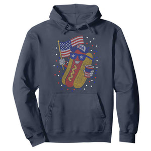 International Dot Day Hotdog Hoodie Red White Blue Polka Dots TS12 Navy Print Your Wear