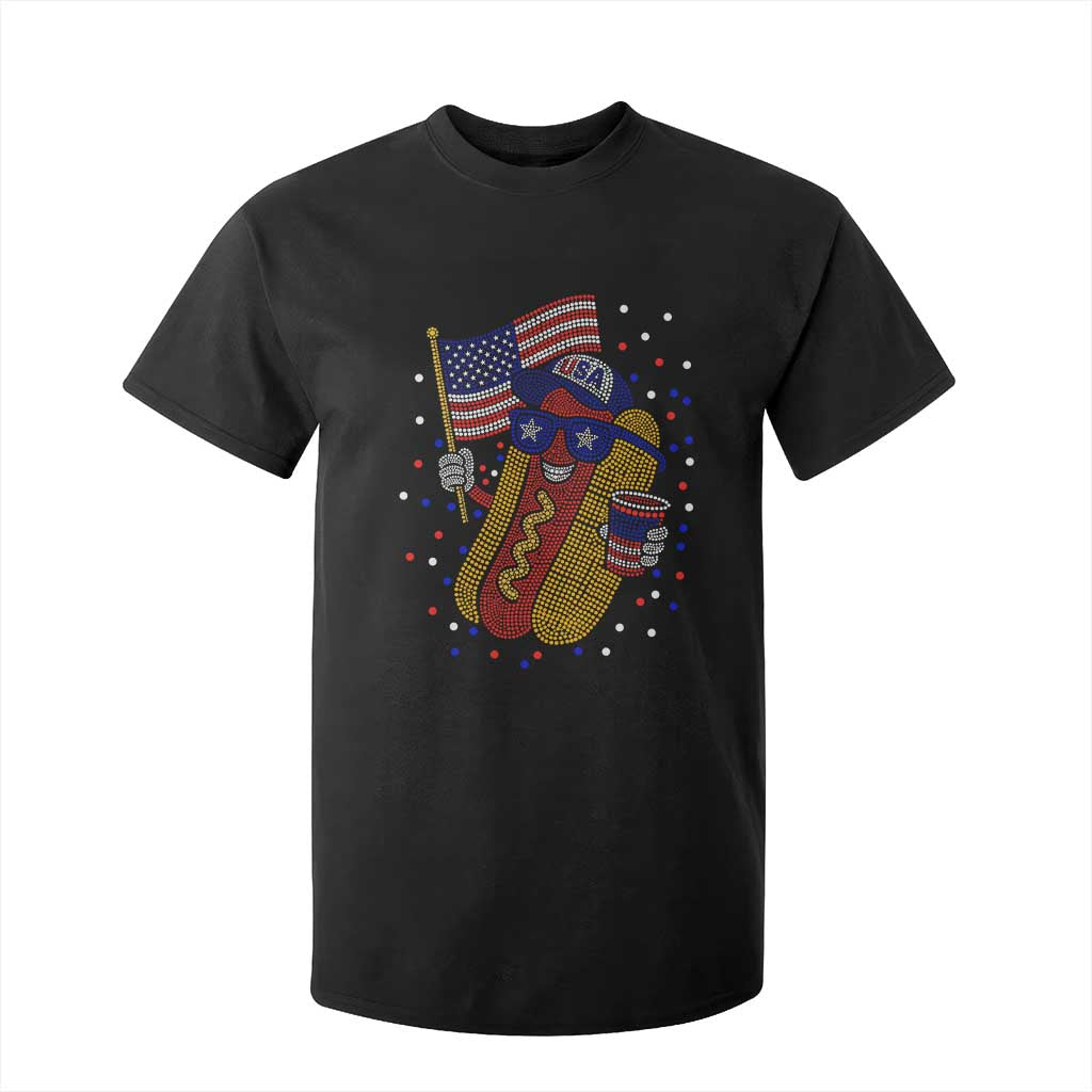 International Dot Day Hotdog T Shirt For Kid Red White Blue Polka Dots TS12 Black Print Your Wear