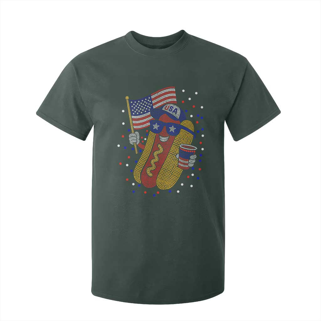 International Dot Day Hotdog T Shirt For Kid Red White Blue Polka Dots TS12 Dark Forest Green Print Your Wear