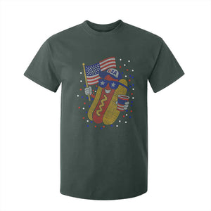 International Dot Day Hotdog T Shirt For Kid Red White Blue Polka Dots TS12 Dark Forest Green Print Your Wear