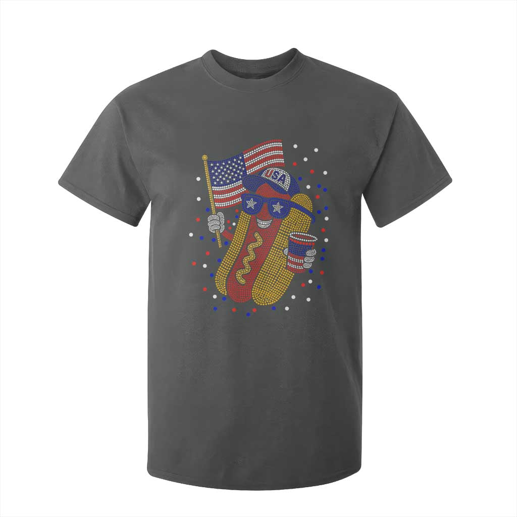 International Dot Day Hotdog T Shirt For Kid Red White Blue Polka Dots TS12 Dark Heather Print Your Wear