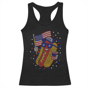 International Dot Day Hotdog Racerback Tank Top Red White Blue Polka Dots TS12 Black Print Your Wear