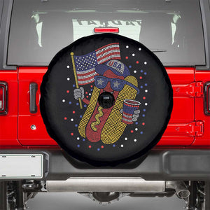 International Dot Day Hotdog Spare Tire Cover Red White Blue Polka Dots TS12 Black Print Your Wear
