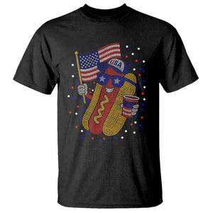 International Dot Day Hotdog T Shirt Red White Blue Polka Dots TS12 Black Print Your Wear