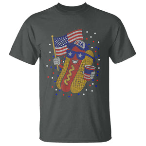 International Dot Day Hotdog T Shirt Red White Blue Polka Dots TS12 Dark Heather Print Your Wear