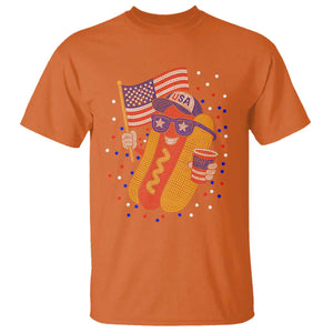 International Dot Day Hotdog T Shirt Red White Blue Polka Dots TS12 Orange Print Your Wear