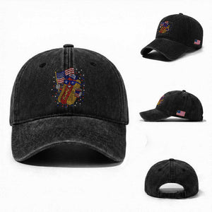 International Dot Day Hotdog Washed Cotton Baseball Cap Red White Blue Polka Dots TS12 Washed Cap Universal Fit Black Print Your Wear