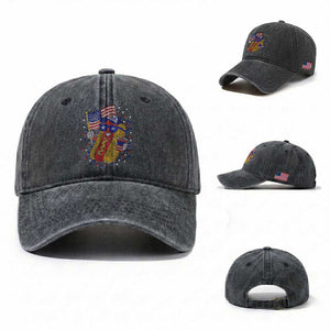 International Dot Day Hotdog Washed Cotton Baseball Cap Red White Blue Polka Dots TS12 Washed Cap Universal Fit Dark Gray Print Your Wear