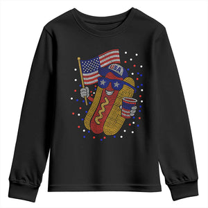 International Dot Day Hotdog Youth Sweatshirt Red White Blue Polka Dots TS12 Black Print Your Wear