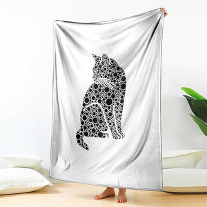 Polka Dot Black Cat Throw Blanket International Dot Day Gift TS12 Print Your Wear