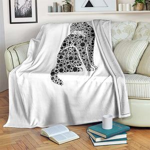 Polka Dot Black Cat Throw Blanket International Dot Day Gift TS12 Print Your Wear