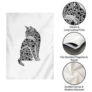 Polka Dot Black Cat Garden Flag International Dot Day Gift TS12 Print Your Wear