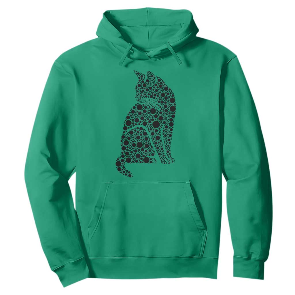 Polka Dot Black Cat Hoodie International Dot Day Gift TS12 Irish Green Print Your Wear