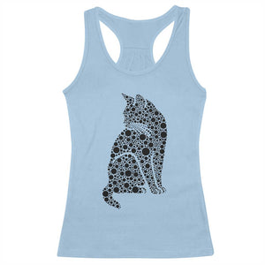 Polka Dot Black Cat Racerback Tank Top International Dot Day Gift TS12 Light Blue Print Your Wear