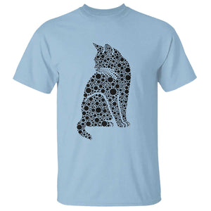 Polka Dot Black Cat T Shirt International Dot Day Gift TS12 Light Blue Print Your Wear