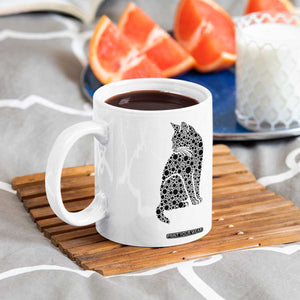 Polka Dot Black Cat Coffee Mug International Dot Day Gift TS12 Print Your Wear