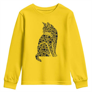 Polka Dot Black Cat Youth Sweatshirt International Dot Day Gift TS12 Daisy Print Your Wear