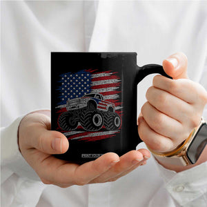 Patriotic Monster Truck Polka Dot Coffee Mug Dot Day Gift TS12 Print Your Wear