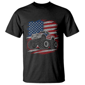 Patriotic Monster Truck Polka Dot T Shirt Dot Day Gift TS12 Black Print Your Wear
