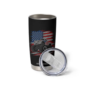 Patriotic Monster Truck Polka Dot Tumbler Cup Dot Day Gift TS12 Print Your Wear
