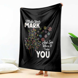 Happy Dot Day Throw Blanket Make Your Mark And See Where It Takes You TS12 Print Your Wear