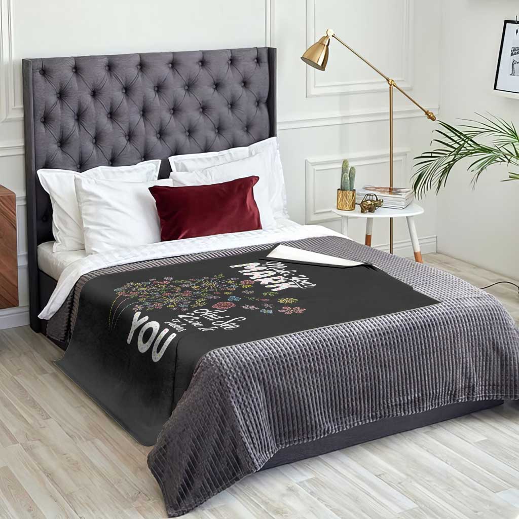 Happy Dot Day Throw Blanket Make Your Mark And See Where It Takes You TS12 Print Your Wear