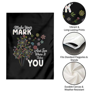 Happy Dot Day Garden Flag Make Your Mark And See Where It Takes You TS12 Print Your Wear