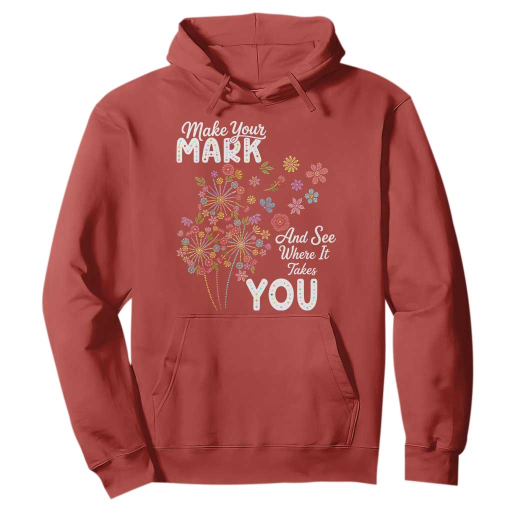 Happy Dot Day Hoodie Make Your Mark And See Where It Takes You TS12 Red Print Your Wear