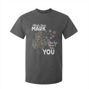 Happy Dot Day T Shirt For Kid Make Your Mark And See Where It Takes You TS12 Dark Heather Print Your Wear