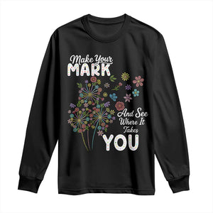 Happy Dot Day Long Sleeve Shirt Make Your Mark And See Where It Takes You TS12 Black Print Your Wear