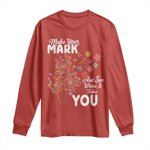 Happy Dot Day Long Sleeve Shirt Make Your Mark And See Where It Takes You TS12 Red Print Your Wear