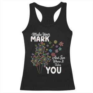Happy Dot Day Racerback Tank Top Make Your Mark And See Where It Takes You TS12 Black Print Your Wear
