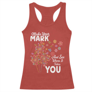 Happy Dot Day Racerback Tank Top Make Your Mark And See Where It Takes You TS12 Red Print Your Wear