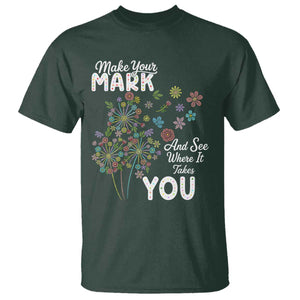 Happy Dot Day T Shirt Make Your Mark And See Where It Takes You TS12 Dark Forest Green Print Your Wear