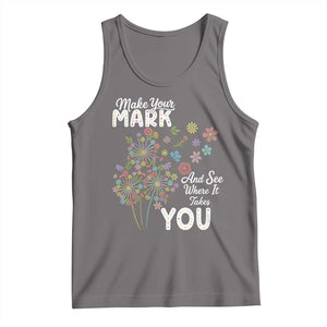 Happy Dot Day Tank Top Make Your Mark And See Where It Takes You TS12 Deep Heather Print Your Wear