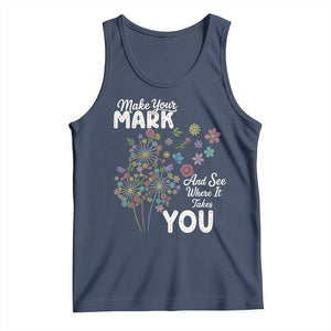 Happy Dot Day Tank Top Make Your Mark And See Where It Takes You TS12 Navy Print Your Wear