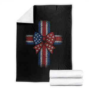 Dot Day Christian Throw Blanket Patriotic Polka Dot Cross TS12 Black Print Your Wear