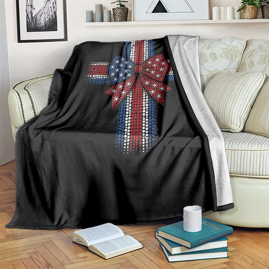 Dot Day Christian Throw Blanket Patriotic Polka Dot Cross TS12 Print Your Wear